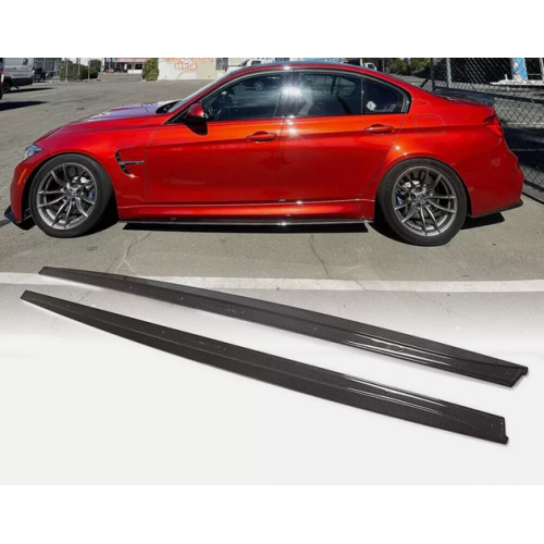 Real Carbon Fiber Side Skirts for BMW F80 M3 2015-2019